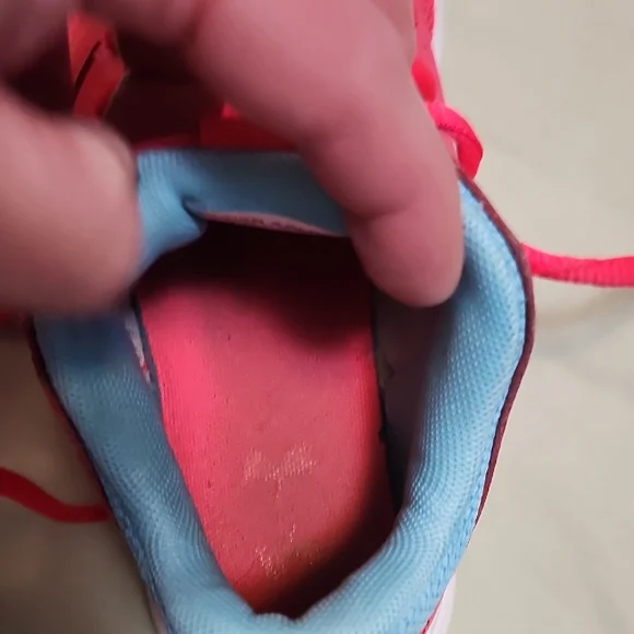 Under Armour Kids Red and Blue Sneakers - Picture 8 of 10